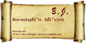 Borostyán Jácint névjegykártya